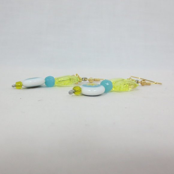 New Blue & Yellow Hand Crafted Butterfly Earrings - Picture 3 of 6